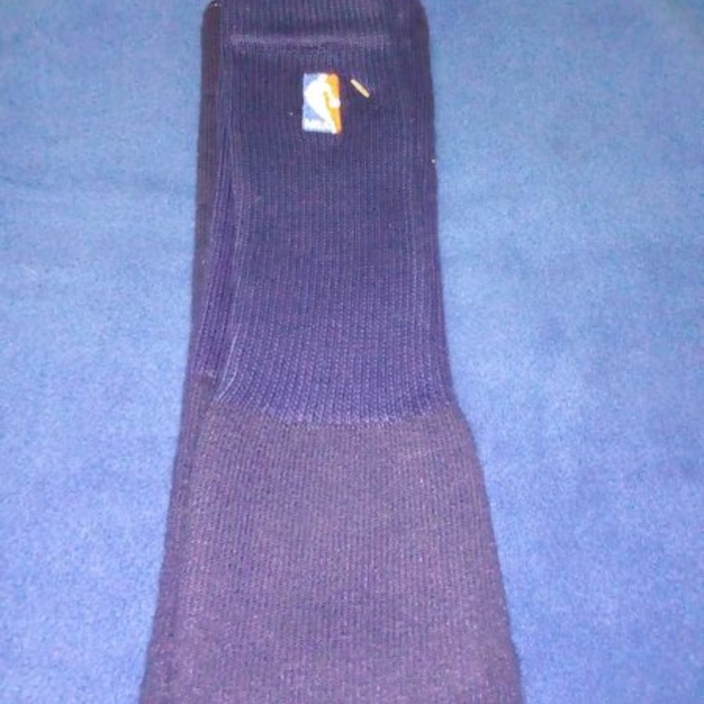 Authentic NBA Logo Basketball Sports Socks Dark Blue XL